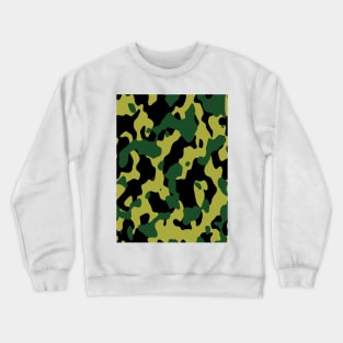 Green Camouflage Pattern Crewneck Sweatshirt